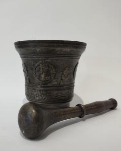 ANTIKER BRONZE-MÖRSER 16. JAHRHUNDERT